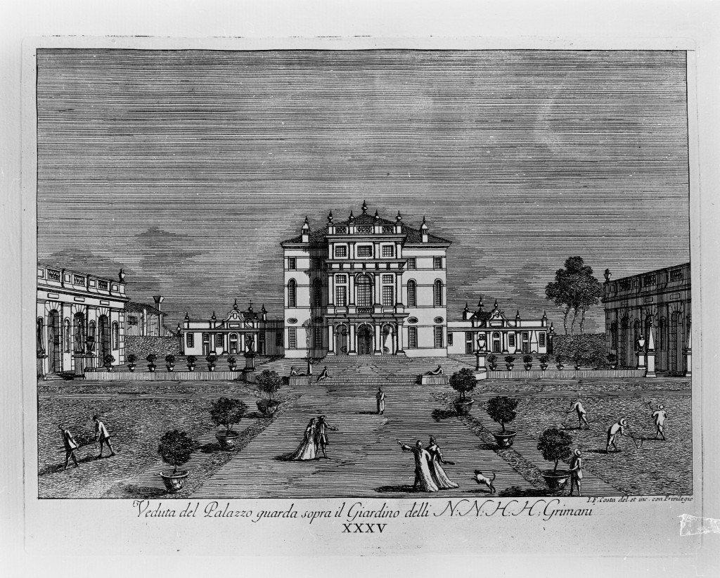 veduta di un palazzo (stampa, serie) di Costa Giovan Francesco (sec. XVIII)