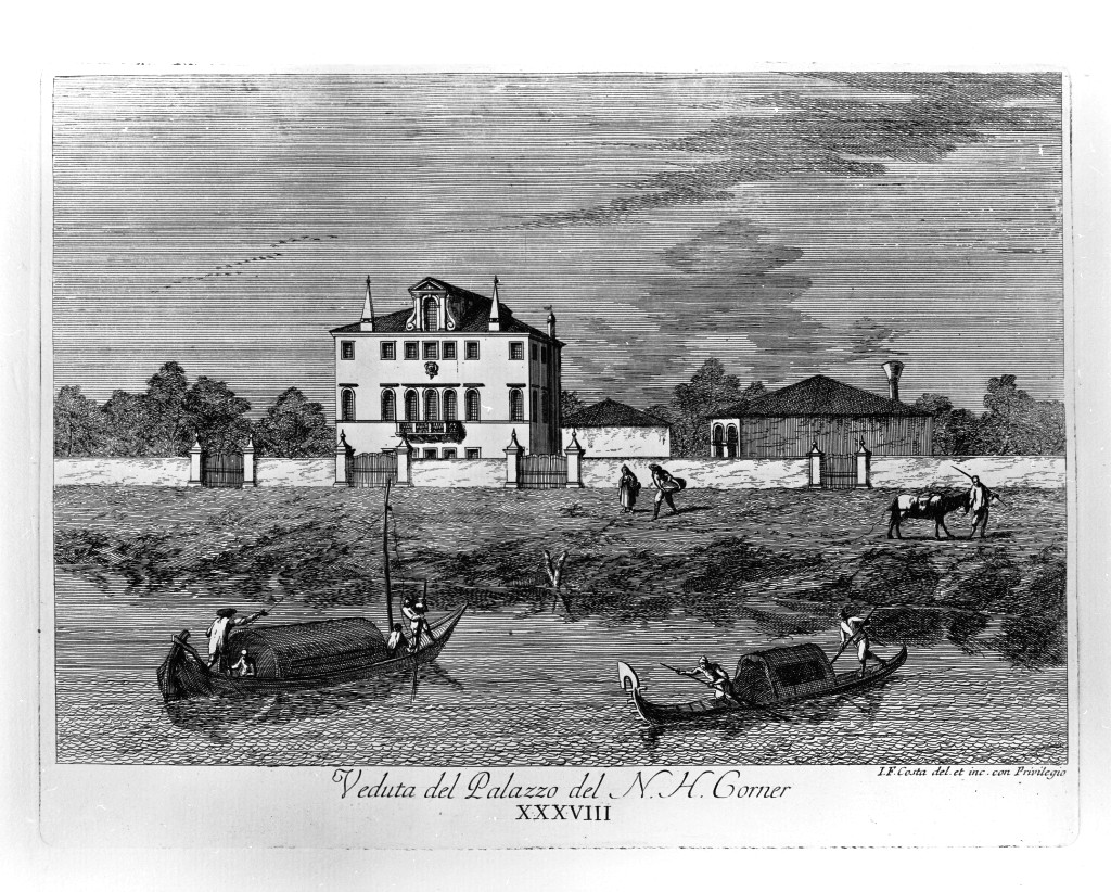 veduta di un palazzo (stampa, serie) di Costa Giovan Francesco (sec. XVIII)