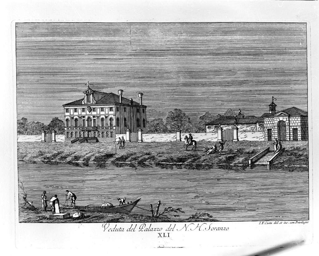 veduta di un palazzo (stampa, serie) di Costa Giovan Francesco (sec. XVIII)
