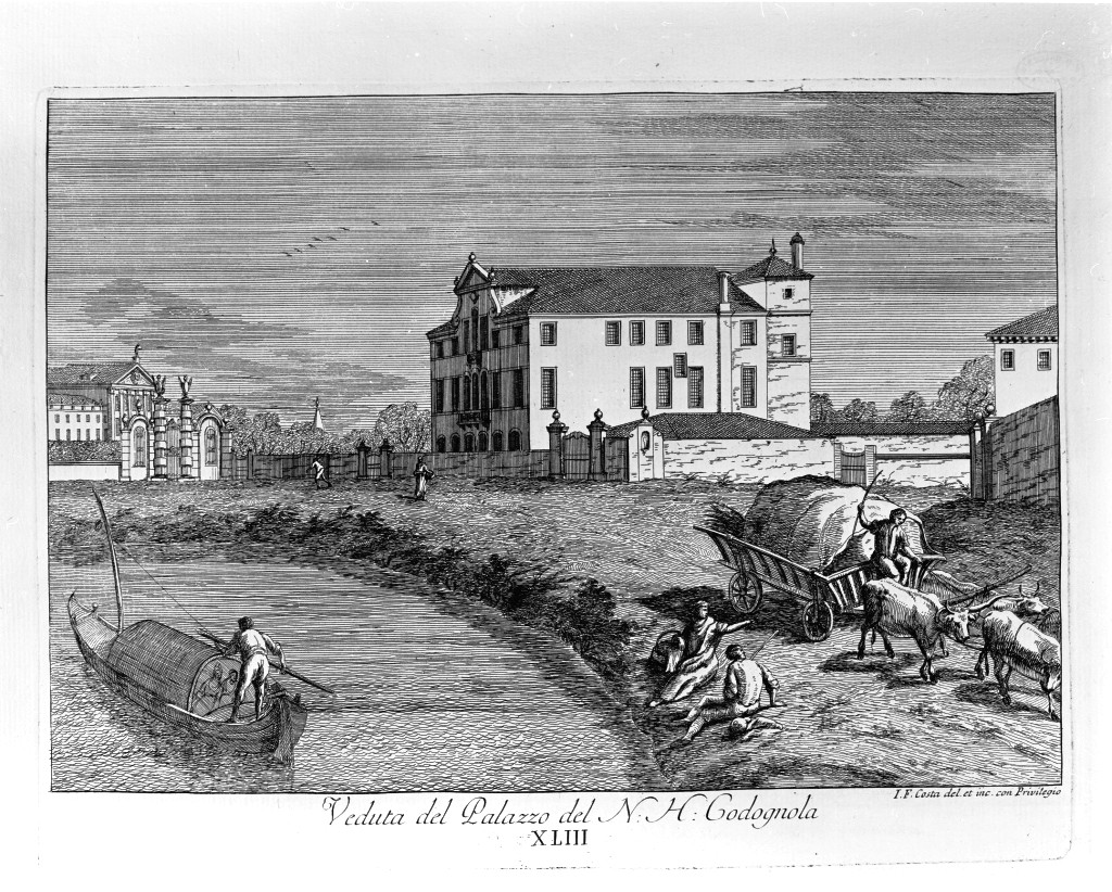 veduta di un palazzo (stampa, serie) di Costa Giovan Francesco (sec. XVIII)