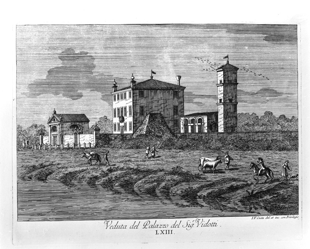 veduta di un palazzo (stampa, serie) di Costa Giovan Francesco (sec. XVIII)