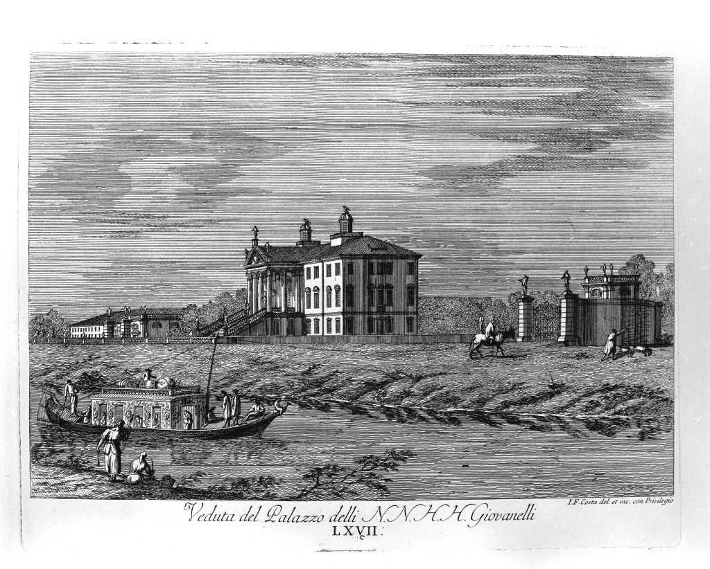 veduta di un palazzo (stampa, serie) di Costa Giovan Francesco (sec. XVIII)