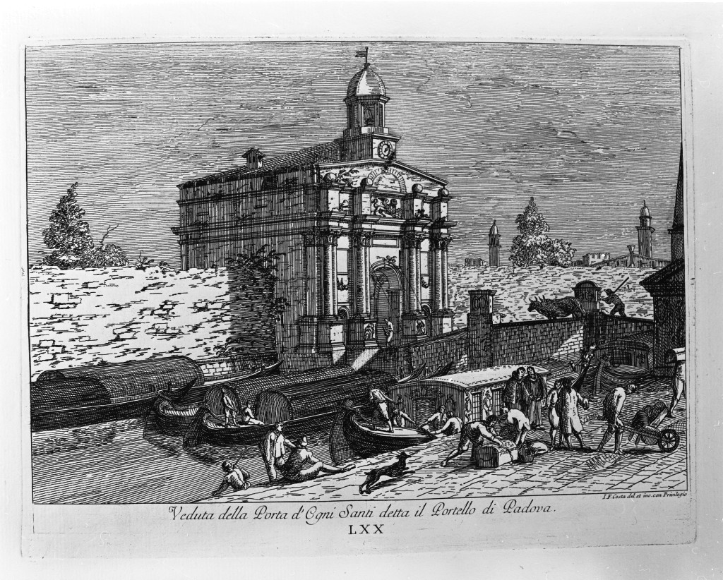 veduta di un palazzo (stampa, serie) di Costa Giovan Francesco (sec. XVIII)