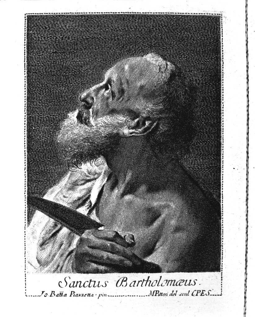 San Bartolomeo (stampa) di Pitteri Marco Alvise, Piazzetta Giovanni Battista (metà sec. XVIII)