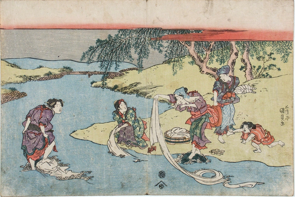 figure femminili (stampa a colori) di Utagawa Kunisada (prima metà sec. XIX)