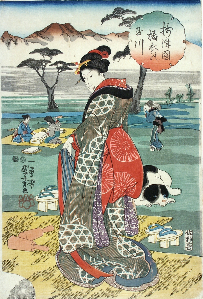 figura femminile (stampa a colori) di Ichiyusai Kuniyoshi (prima metà sec. XIX)