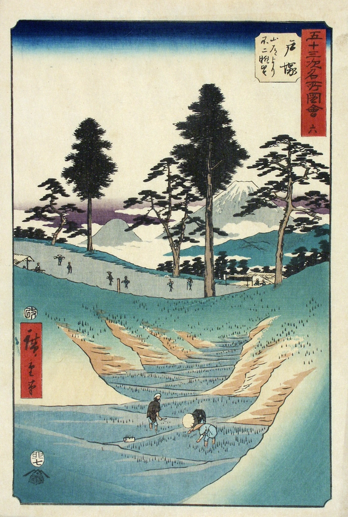 paesaggio (stampa a colori) di Utagawa Hiroshige I (seconda metà sec. XIX)