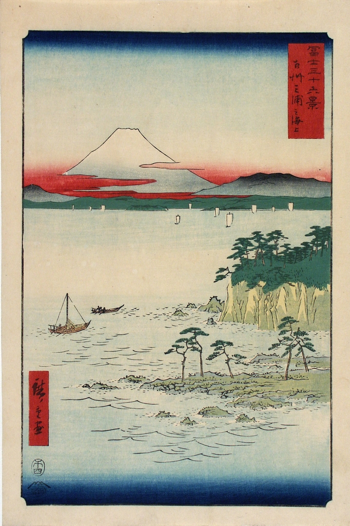 paesaggio (stampa a colori) di Utagawa Hiroshige I (seconda metà sec. XIX)