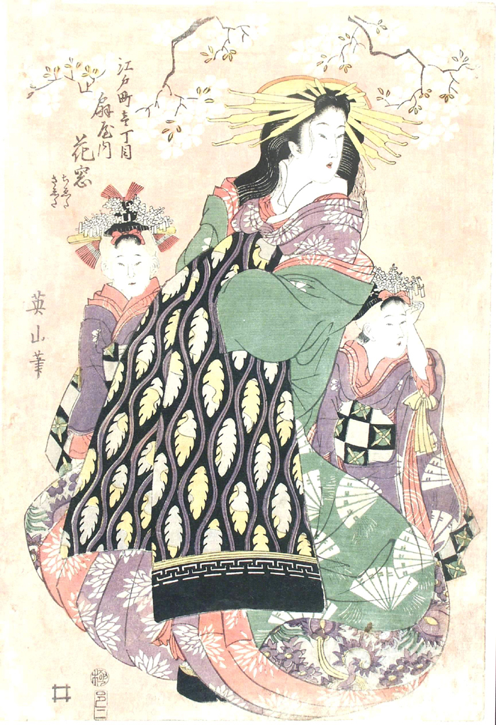 figure femminili (stampa a colori) di Kikugawa Eizan (attribuito) (primo quarto sec. XIX)