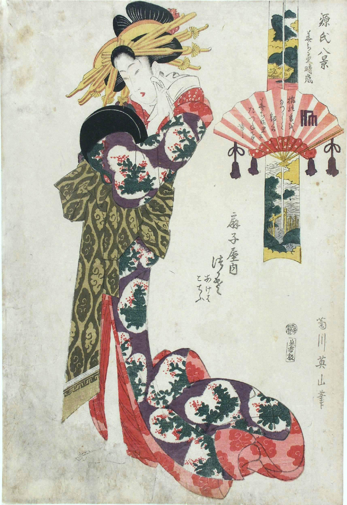 figura femminile (stampa a colori) di Kikugawa Eizan (attribuito) (primo quarto sec. XIX)