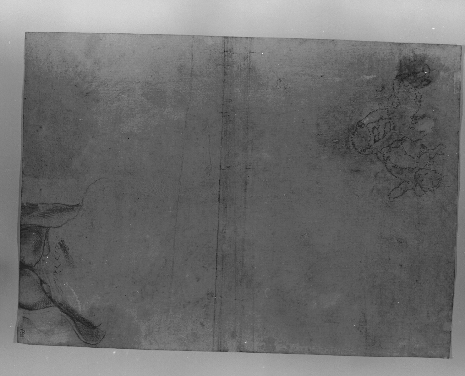 angeli (disegno, elemento d'insieme) - ambito francese (secc. XVI/ XVII)