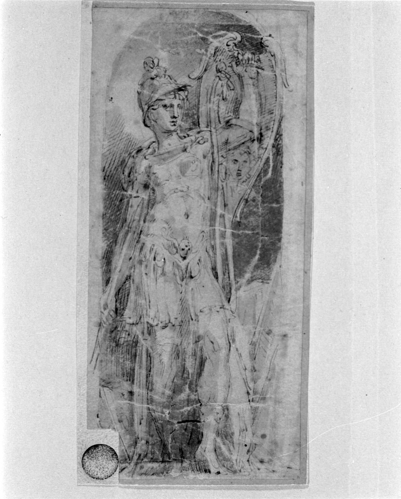 Minerva (disegno, opera isolata) di Mazzola Francesco detto Parmigianino (prima metà sec. XVI)