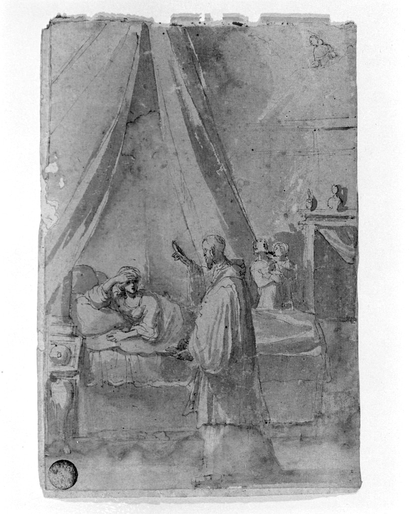 frate (disegno, opera isolata) di Carracci Ludovico (secc. XVI/ XVII)