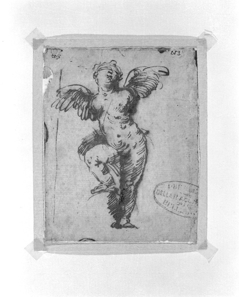 Amore domato (disegno, opera isolata) di Reni Guido (secc. XVI/ XVII)