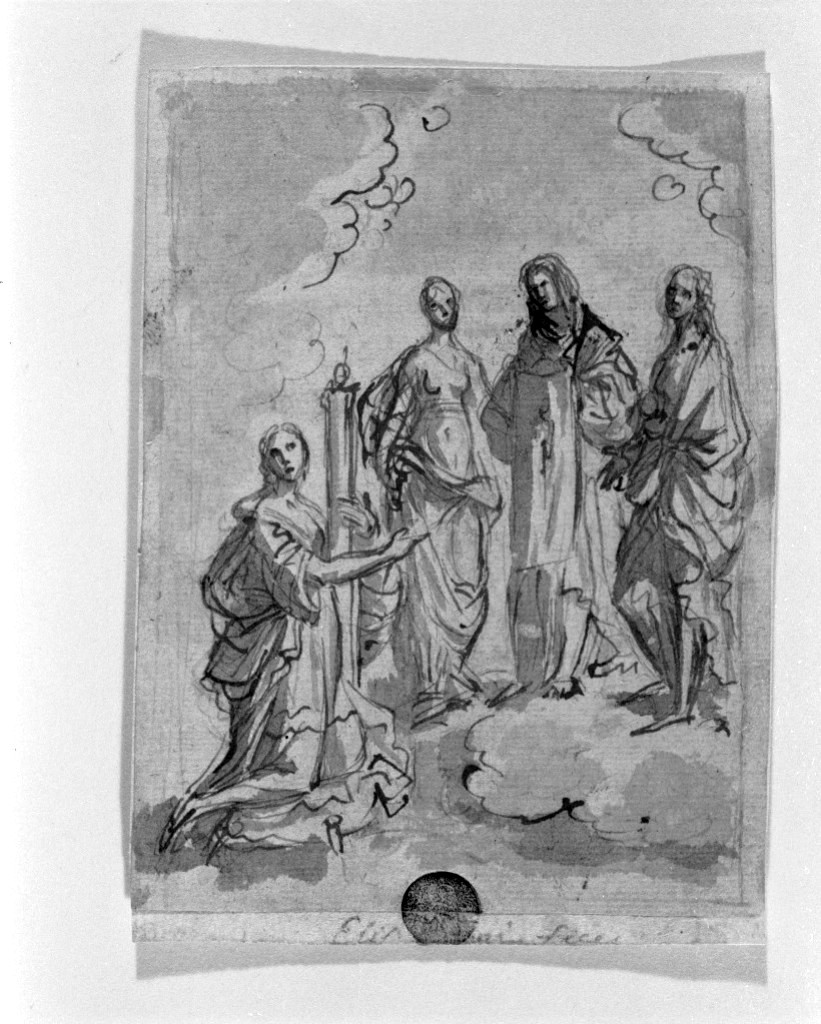 scena biblica (disegno, opera isolata) di Sirani Elisabetta (sec. XVII)