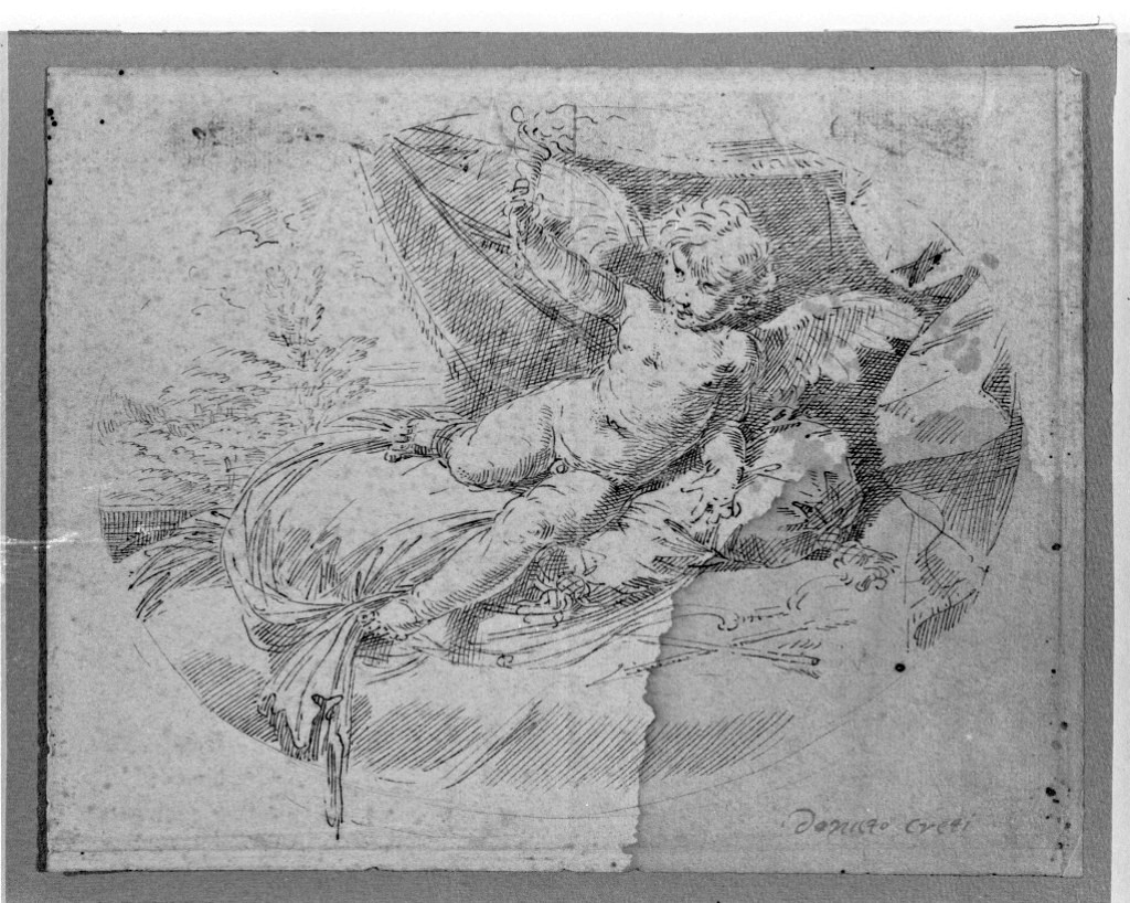 Cupido (disegno, opera isolata) di Creti Donato (secc. XVII/ XVIII)