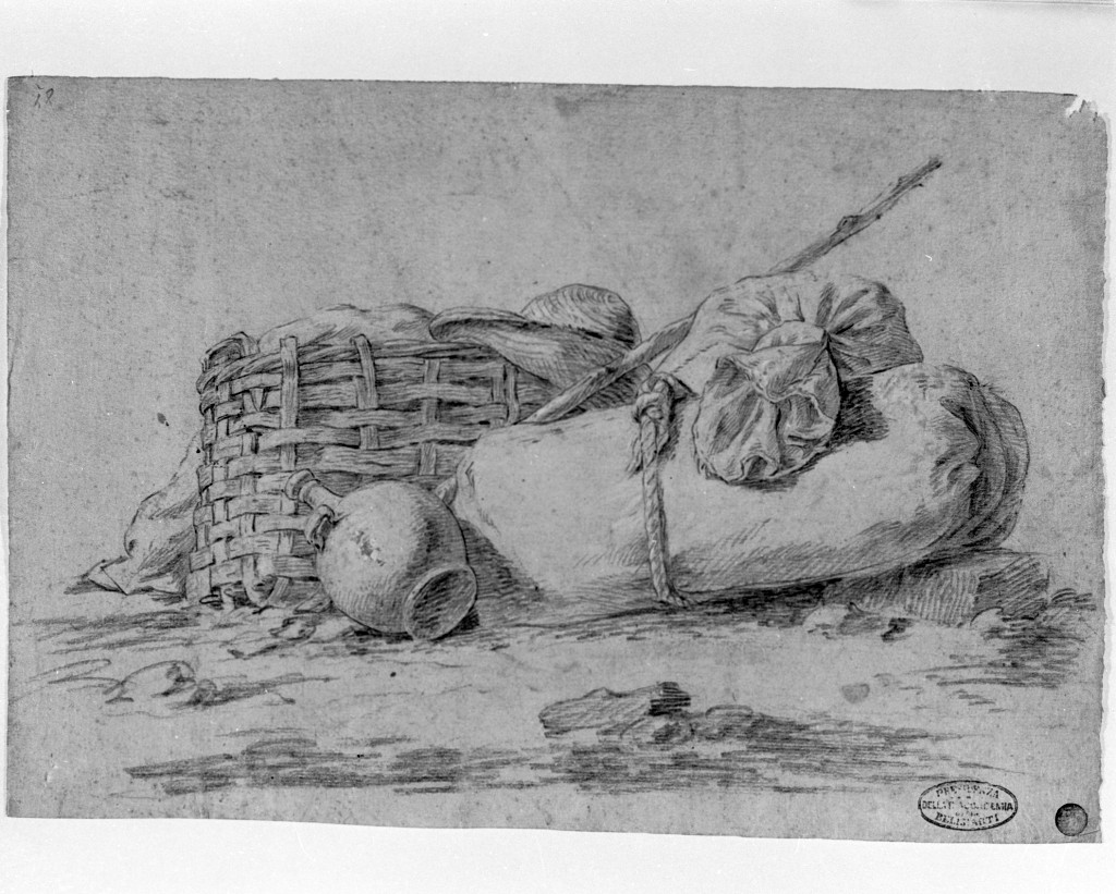 natura morta (disegno, opera isolata) di Londonio Francesco (attribuito) (seconda metà sec. XVIII)