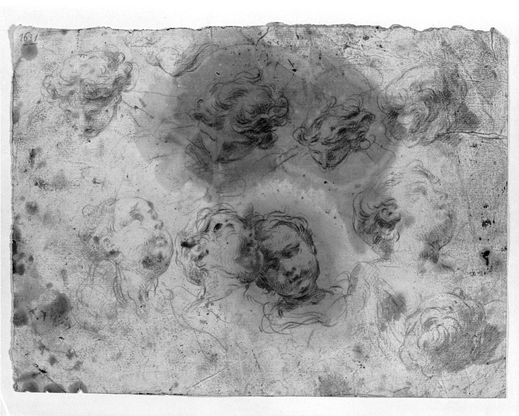 studio di parti anatomiche (disegno, opera isolata) di Pittoni Giovanni Battista (secc. XVII/ XVIII)