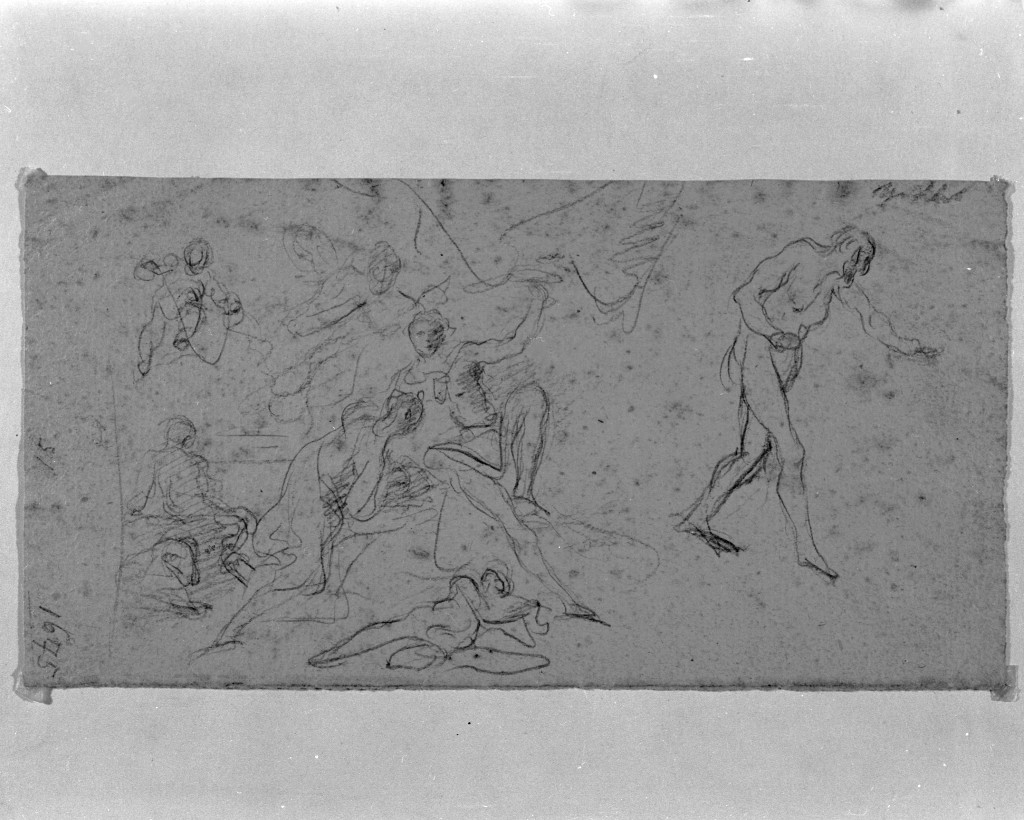 Bacco (disegno, elemento d'insieme) di Pittoni Giovanni Battista (secc. XVII/ XVIII)