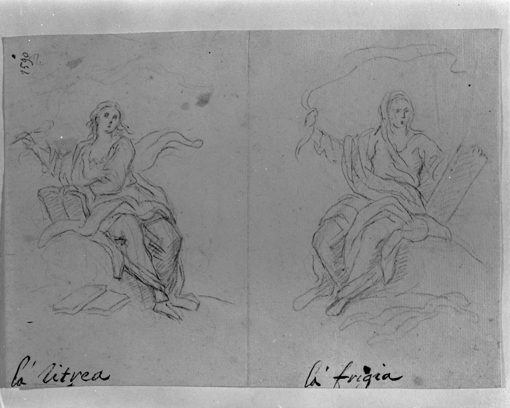 sibille (disegno, elemento d'insieme) di Pittoni Giovanni Battista (secc. XVII/ XVIII)