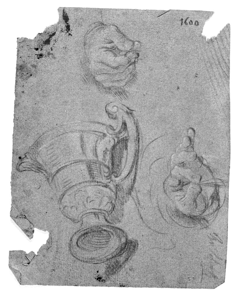 studio di parti anatomiche (disegno, elemento d'insieme) di Pittoni Giovanni Battista (secc. XVII/ XVIII)