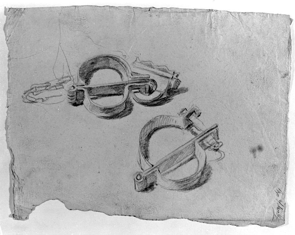 catene e ceppi (disegno, elemento d'insieme) di Pittoni Giovanni Battista (secc. XVII/ XVIII)