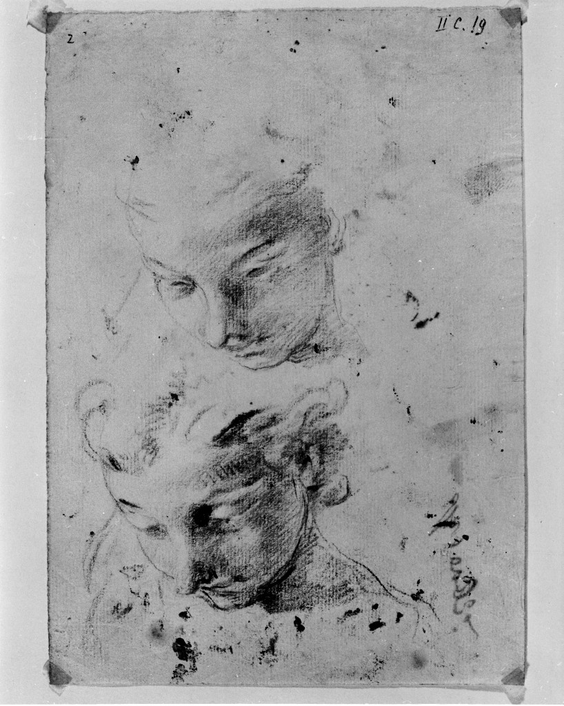 studio di parti anatomiche (disegno, opera isolata) di Pittoni Giovanni Battista (secc. XVII/ XVIII)