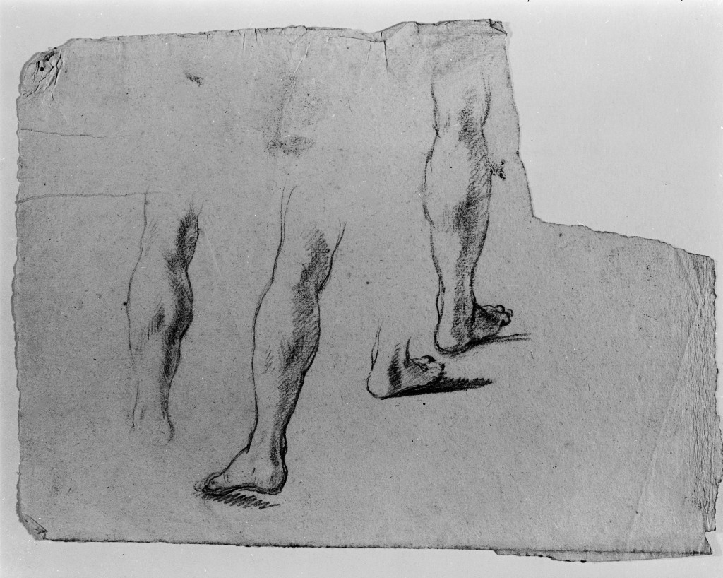 studio di parti anatomiche (disegno, opera isolata) di Pittoni Giovanni Battista (secc. XVII/ XVIII)