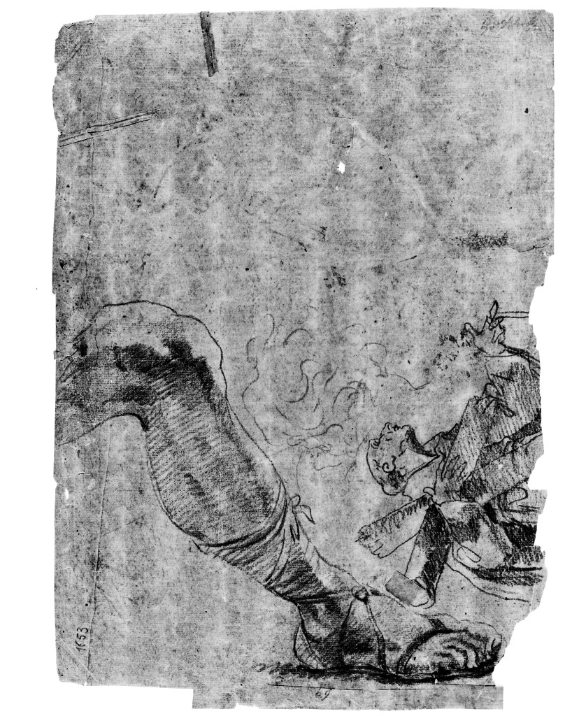 studio di parti anatomiche (disegno, elemento d'insieme) di Pittoni Giovanni Battista (scuola) (sec. XVIII)