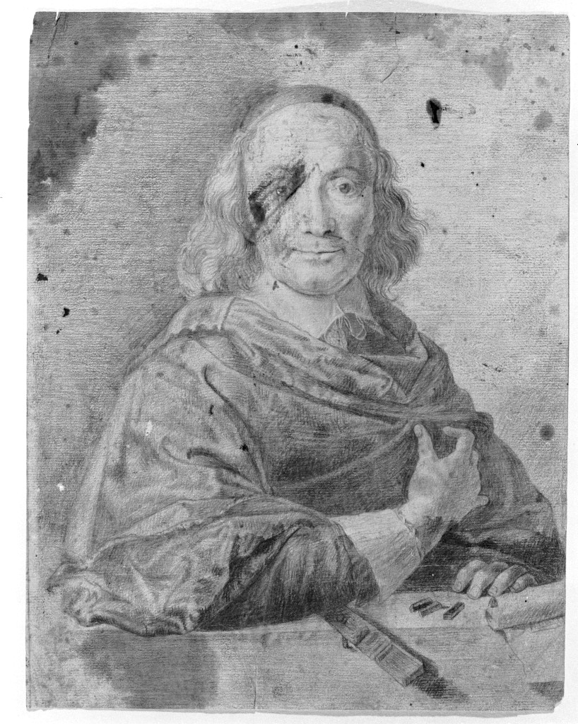 ritratto d'uomo (disegno, opera isolata) di Kern Anton (sec. XVIII)