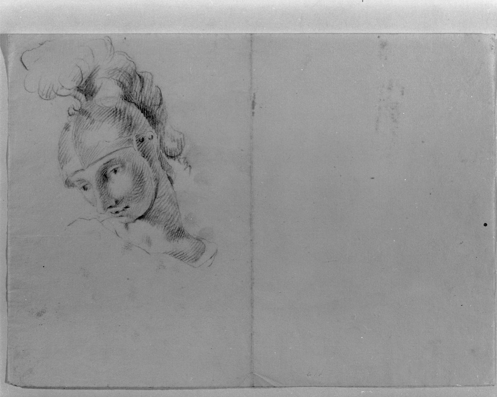 Minerva (disegno, opera isolata) di Kern Anton (sec. XVIII)