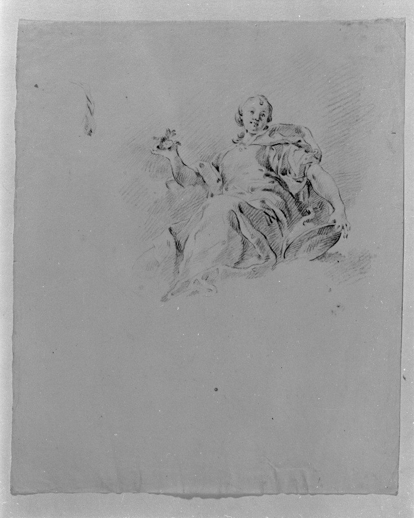 figura allegorica femminile (disegno, opera isolata) di Kern Anton (sec. XVIII)