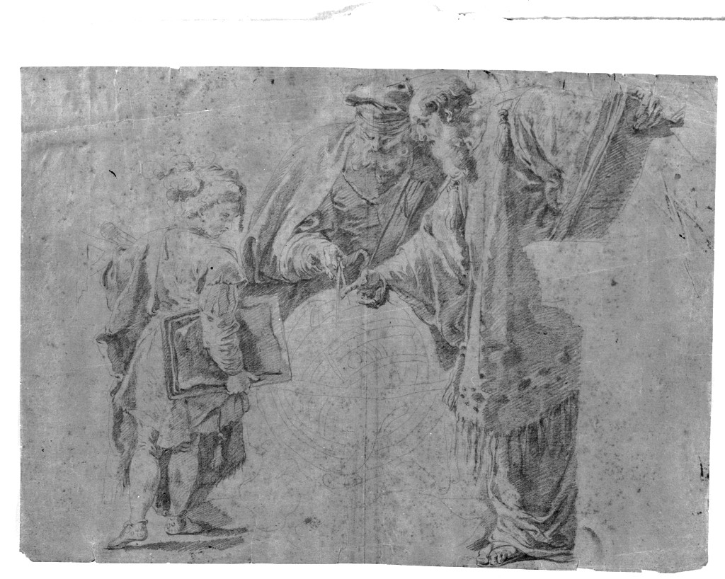 studio di figure (disegno, opera isolata) di Kern Anton (sec. XVIII)
