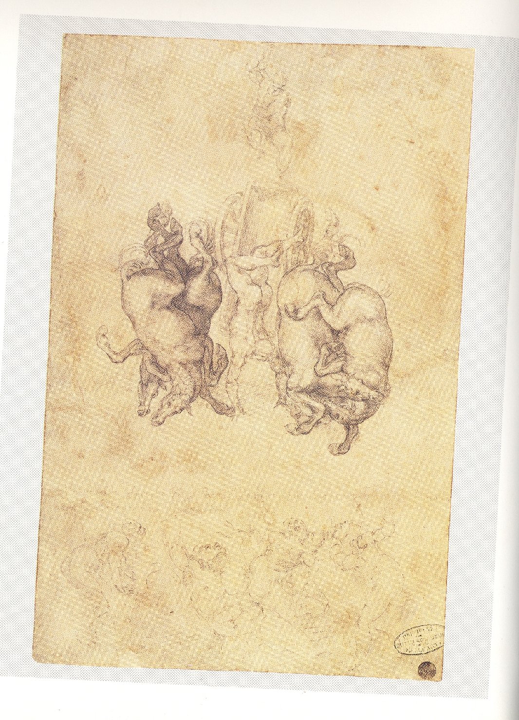 caduta di Fetonte (disegno, elemento d'insieme) di Buonarroti Michelangelo (attribuito) (sec. XVI)