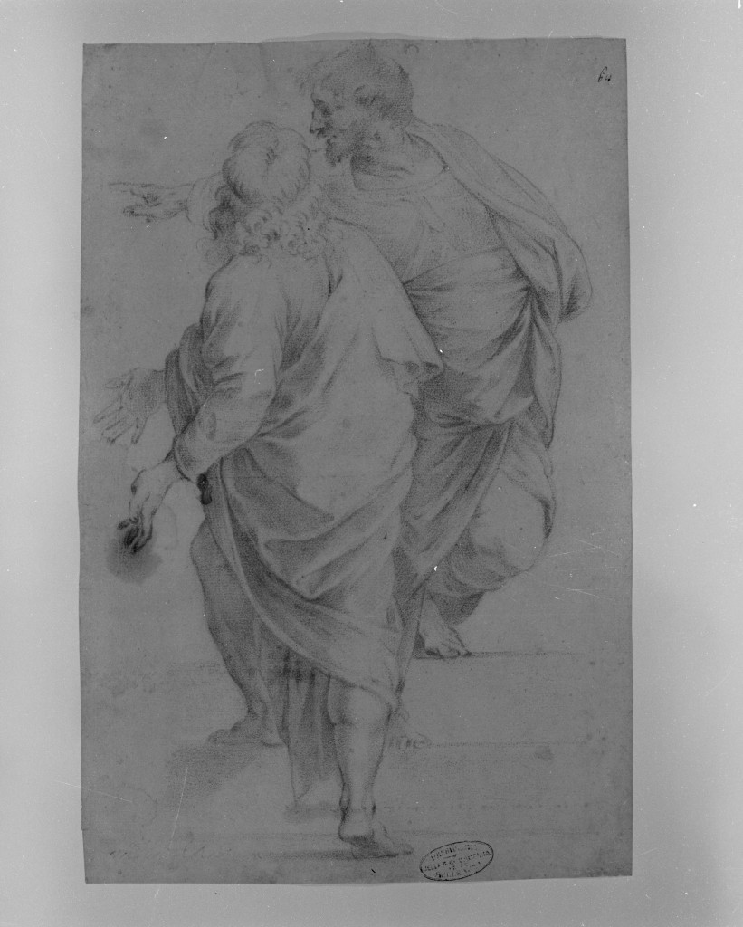 filosofi (disegno, opera isolata) - ambito romano (sec. XVII)