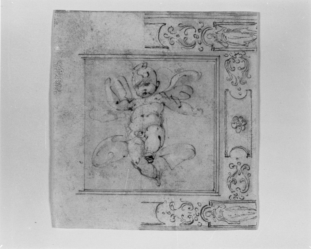 angioletto (disegno, opera isolata) - ambito tosco-romano (seconda metà sec. XVI)