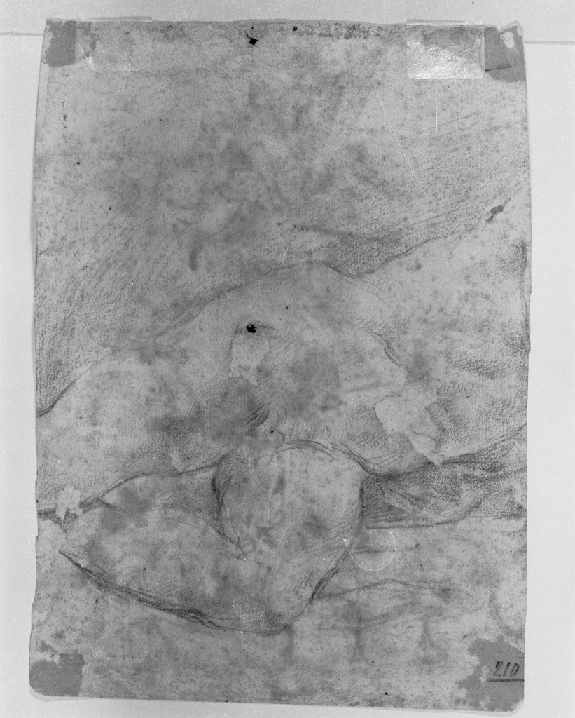 nudo virile (disegno, insieme) di Algardi Alessandro (attribuito) (sec. XVII)