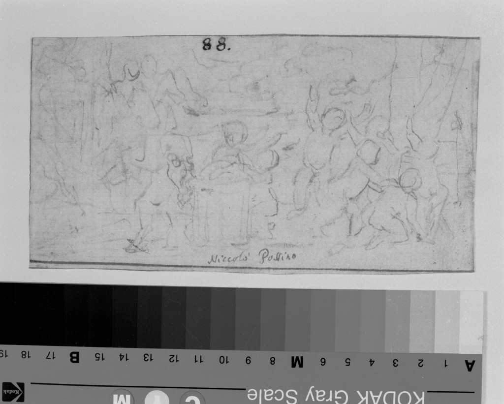 baccanale di putti (disegno, insieme) di Poussin Nicolas (scuola) (prima metà sec. XVII)