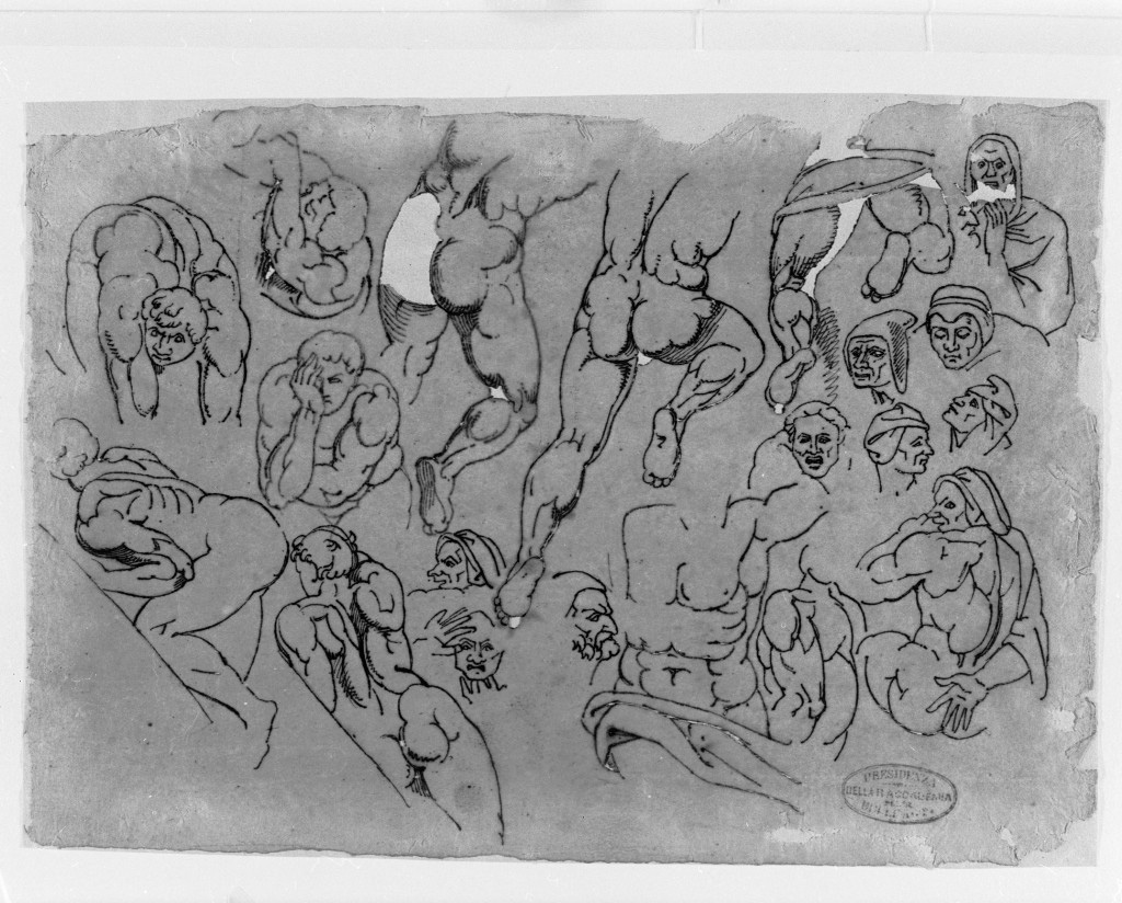figure maschili (disegno, opera isolata) di De Superville Pierre Davide Humbert (secc. XVIII/ XIX)