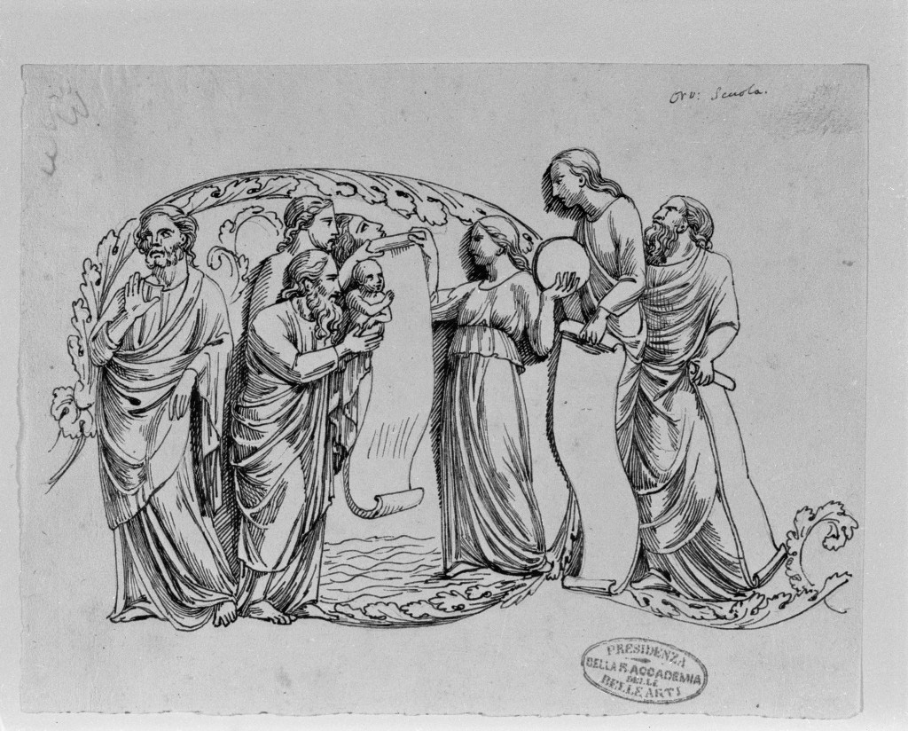 Profezia messianica (disegno, opera isolata) di De Superville Pierre Davide Humbert (sec. XVIII)