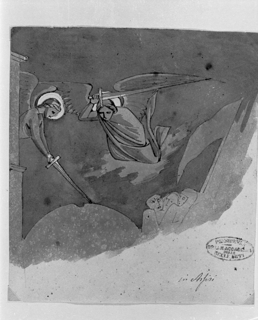 angeli (disegno, opera isolata) di De Superville Pierre Davide Humbert (sec. XVIII)