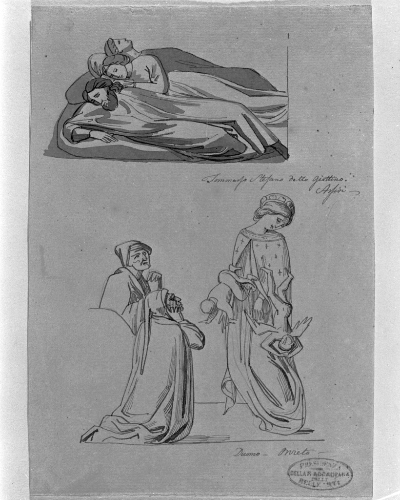 studio di figure (disegno, opera isolata) di De Superville Pierre Davide Humbert (sec. XVIII)