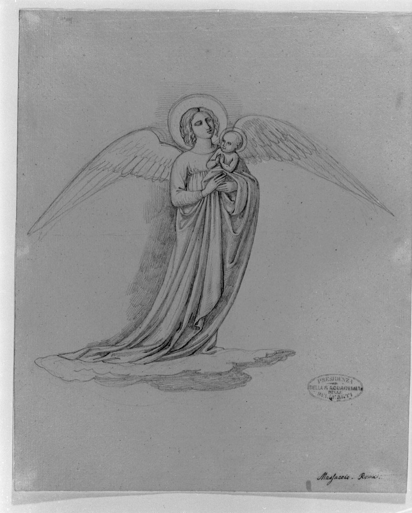 angelo (disegno, opera isolata) di De Superville Pierre Davide Humbert (sec. XVIII)