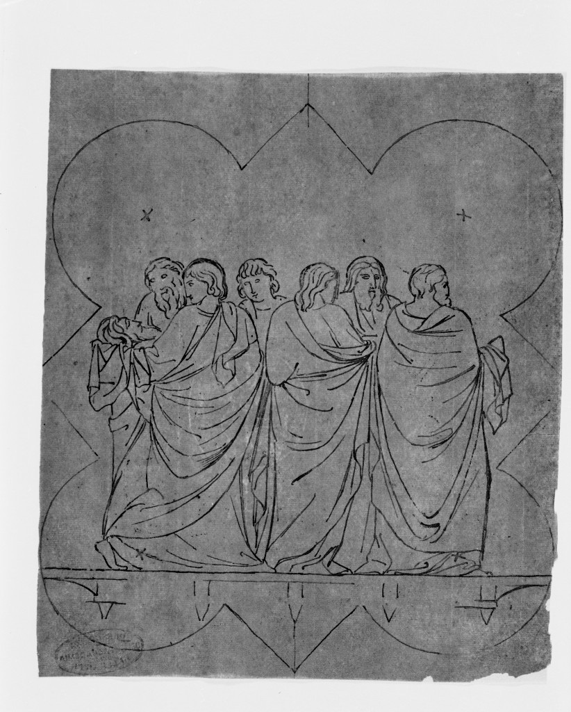 Trasporto del corpo del Battista (disegno, opera isolata) di De Superville Pierre Davide Humbert (sec. XVIII)