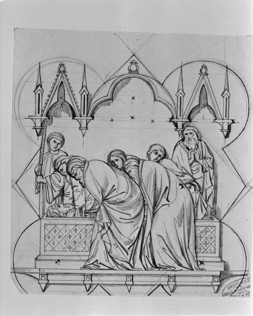 Seppellimento di san Giovanni Battista (disegno, opera isolata) di De Superville Pierre Davide Humbert (sec. XVIII)