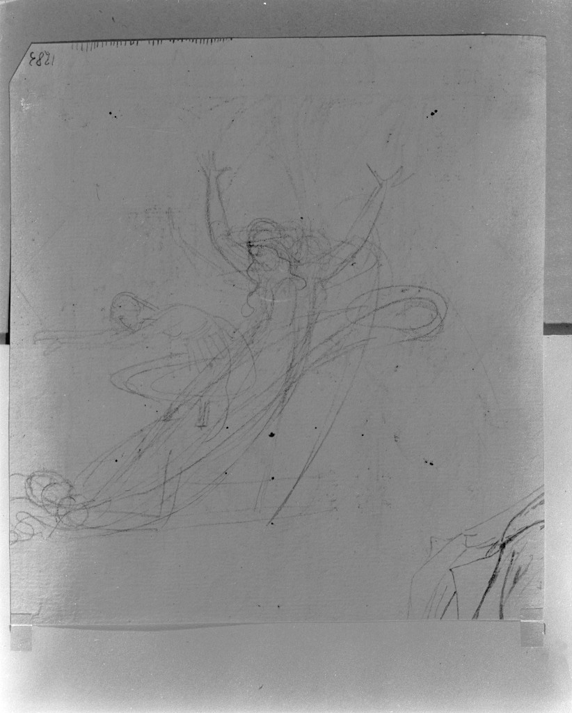 figura allegorica femminile (disegno, opera isolata) di De Superville Pierre Davide Humbert (sec. XVIII)