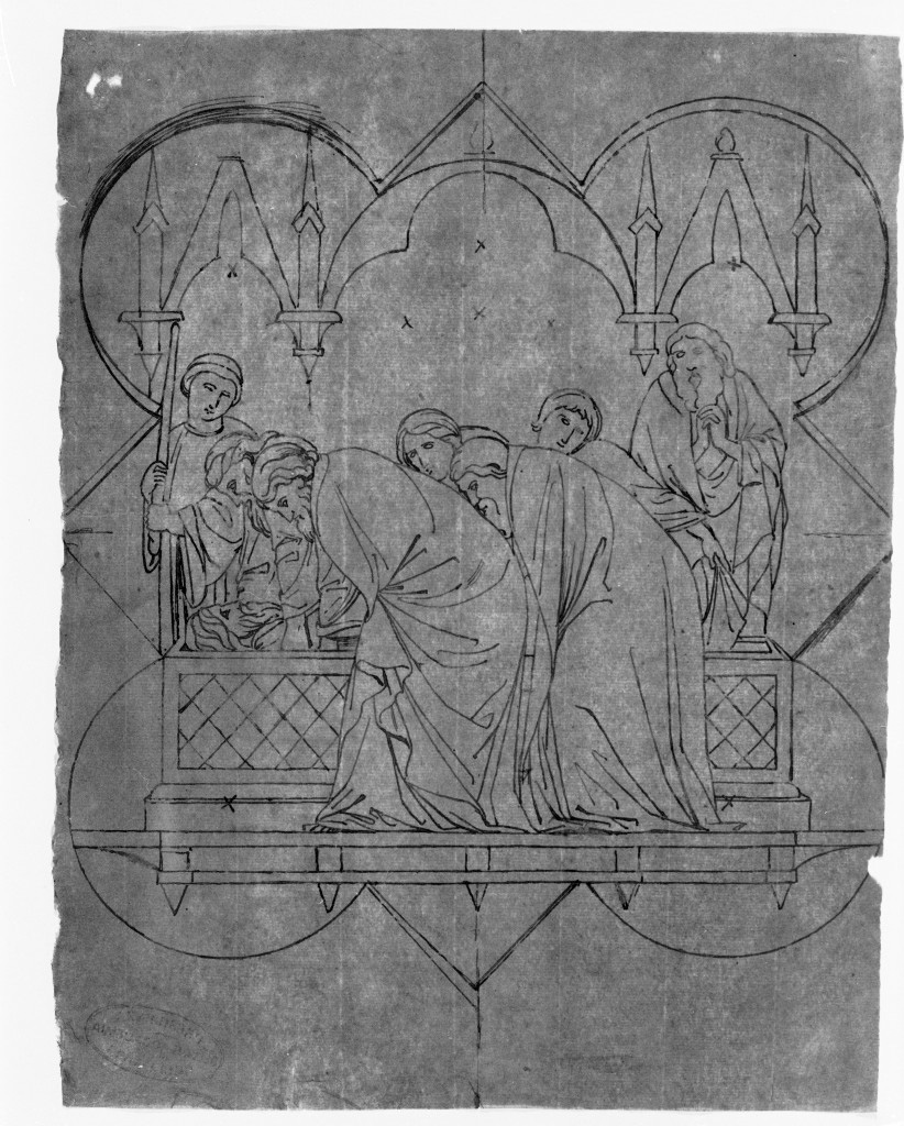 Seppellimento di san Giovanni Battista (disegno, opera isolata) di De Superville Pierre Davide Humbert (sec. XVIII)