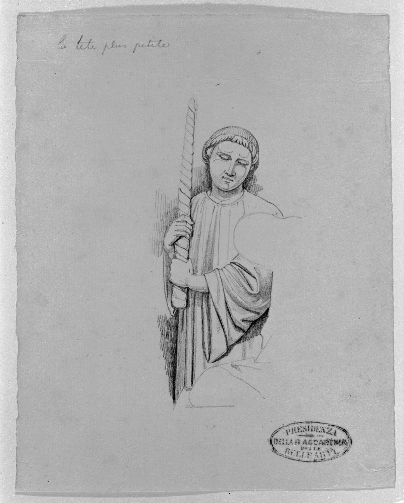 figura maschile (disegno, opera isolata) di De Superville Pierre Davide Humbert (sec. XVIII)