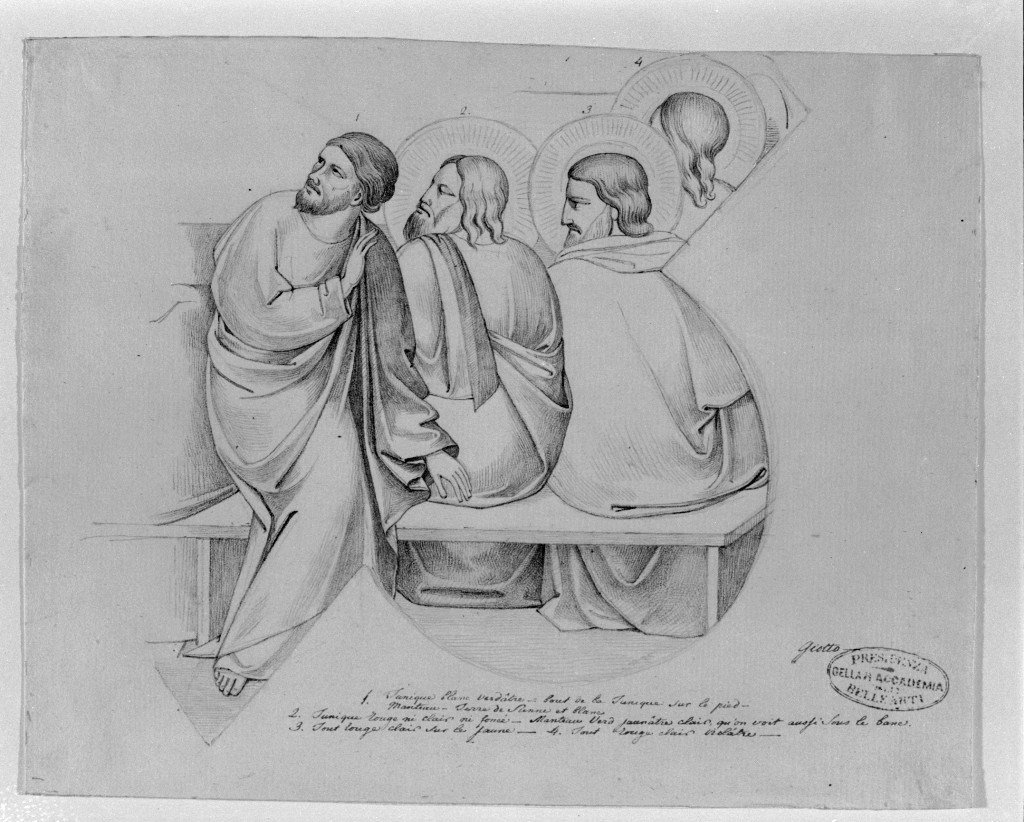 apostoli (disegno, opera isolata) di De Superville Pierre Davide Humbert (sec. XVIII)