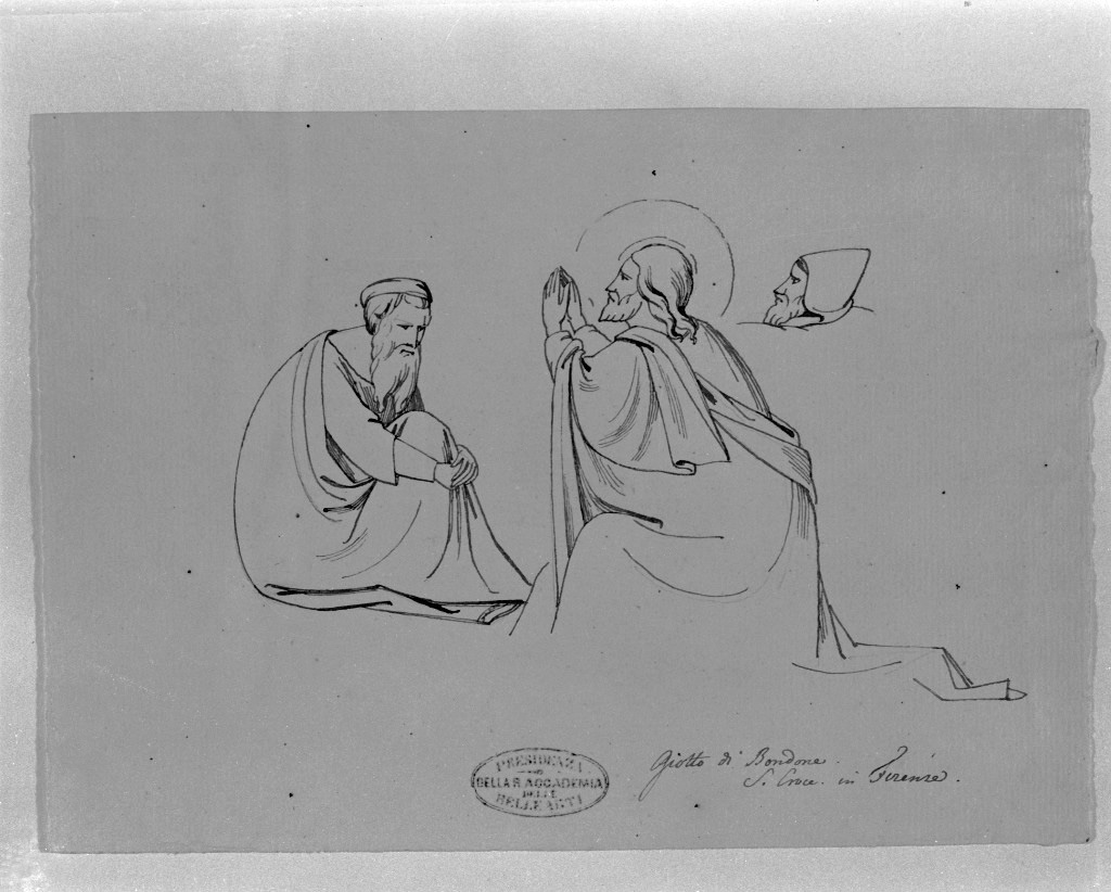 studio di figure (disegno, opera isolata) di De Superville Pierre Davide Humbert (sec. XVIII)